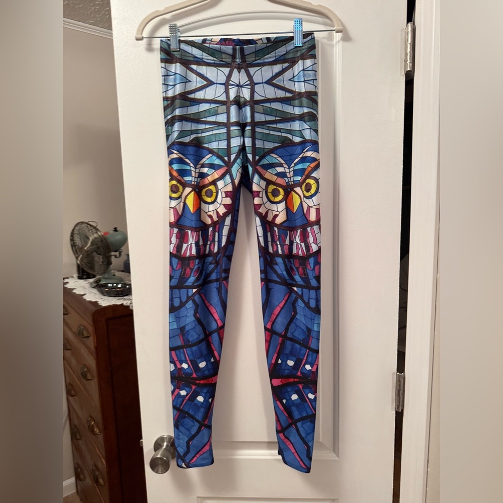 BlackMilk Stained Glass Owl Leggings